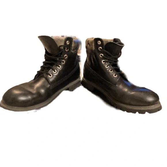 Timberland Men’s Black Scale Camoauge Combat Boots Men's Size 10.5 - Picture 3 of 12